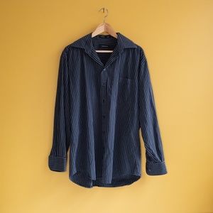 Claiborne Vintage Striped Button-Up Shirt